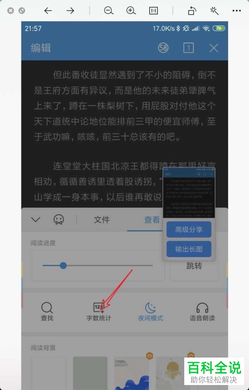 手机WPS软件中的字数统计功能怎么使用