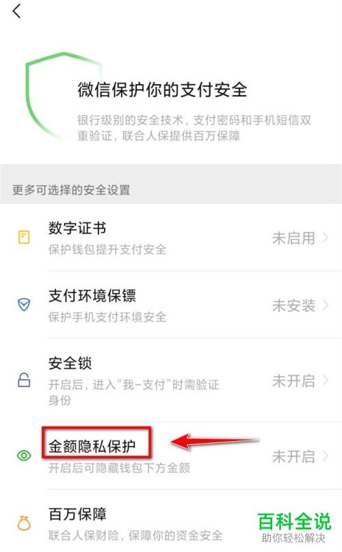 手机微信中钱包下的金额怎么设置隐藏