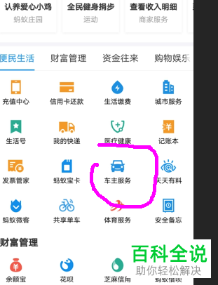 手机支付宝车主服务怎么使用