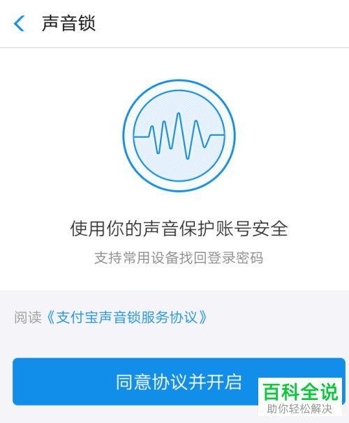 手机支付宝声音锁功能在哪？怎么开启
