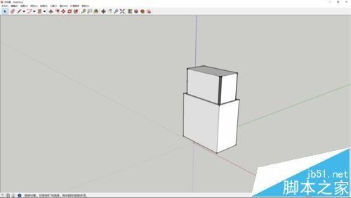 sketchup怎么画一个一个简单的橡皮擦模型?