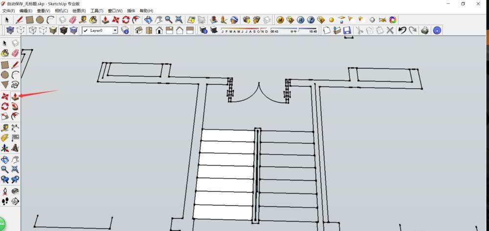 Sketchup怎么设计楼梯模型? SU绘制立体楼梯的教程