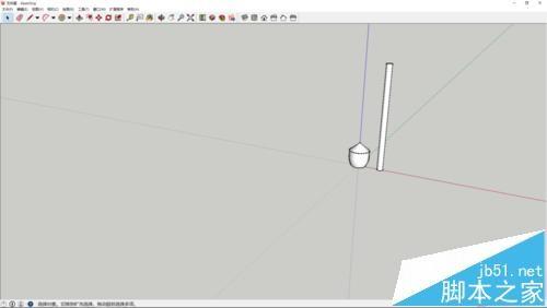 sketchup怎么画一个小锤子模型?