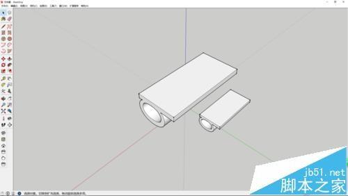 sketchup怎么绘制b字母桌椅模型?
