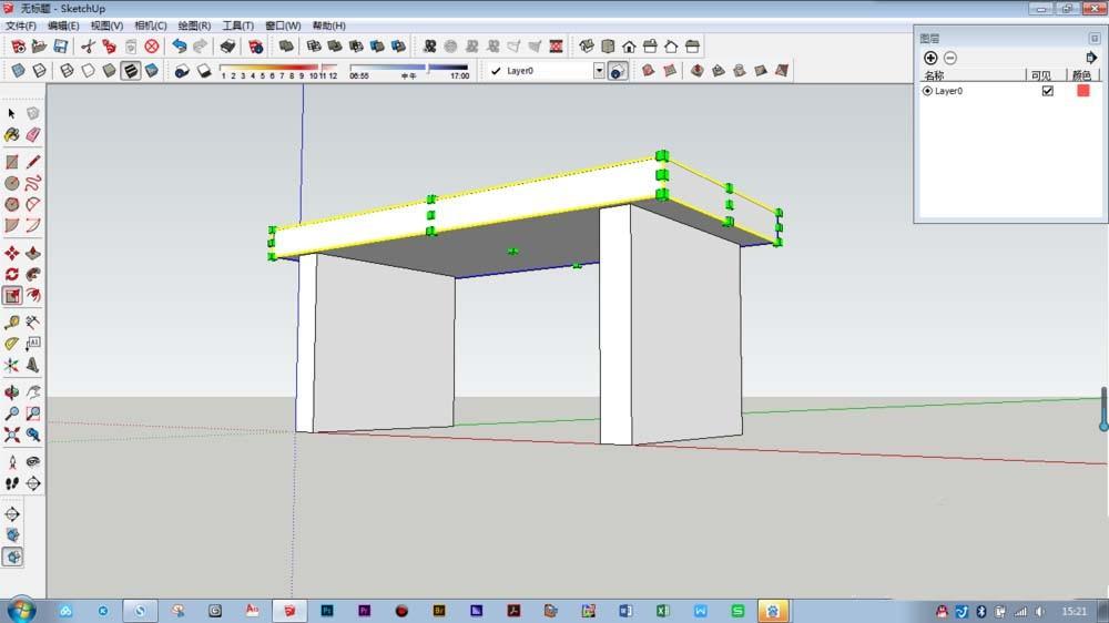 SketchUp怎么设计茶几模型? su制作3d茶几模型的教程
