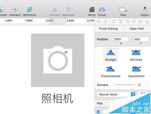 sketch怎么绘制微信朋友圈中的照相机icon图标?