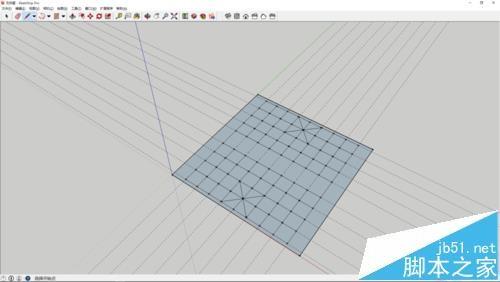 sketchup怎么画中国象棋桌子模型?