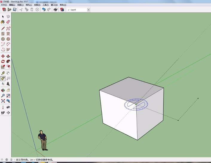 sketchup草图大师怎么设置参考线？