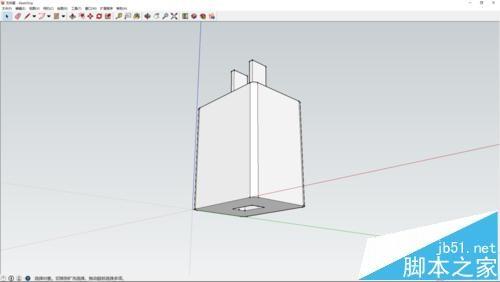 sketchup怎么绘制usb充电插头模型?