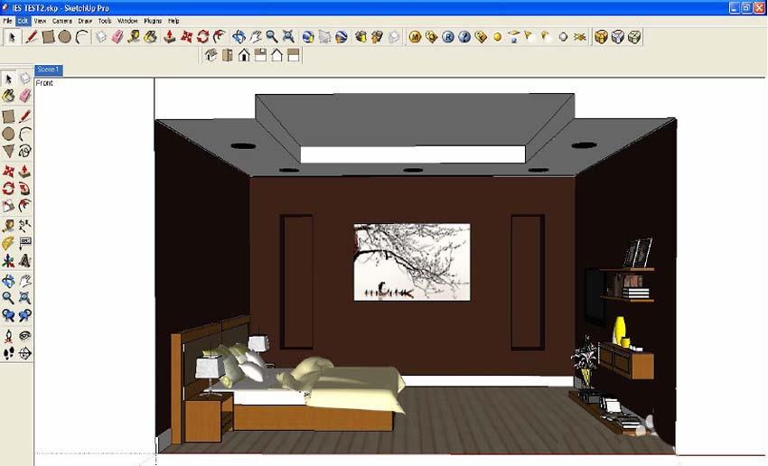 SketchUp中怎么渲染文件?