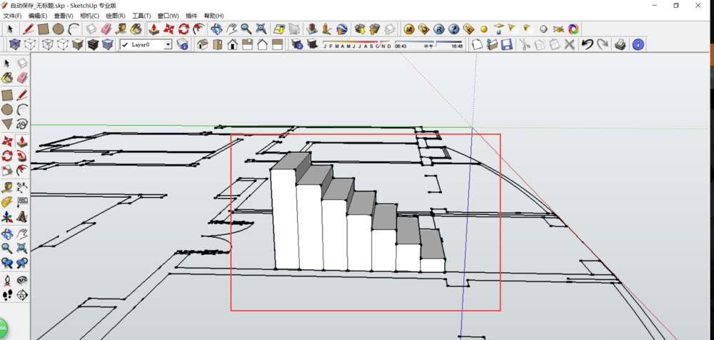 Sketchup怎么设计楼梯模型? SU绘制立体楼梯的教程