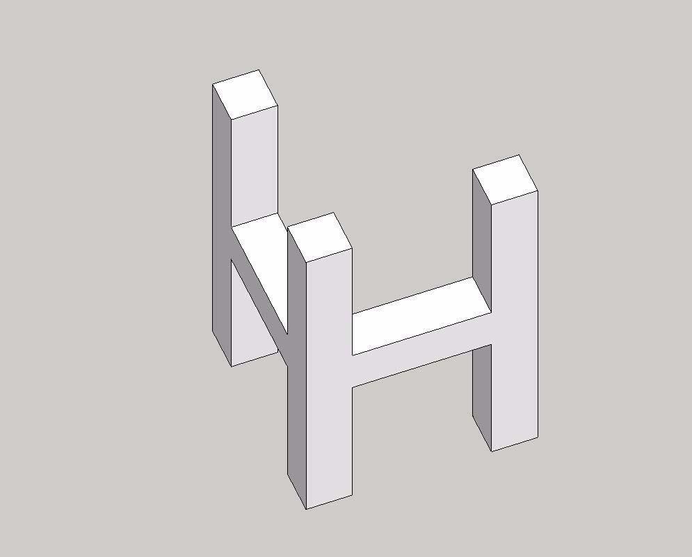 sketchup怎么设计立体Logo?