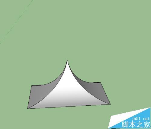 sketchup怎么绘制曲面屋顶?