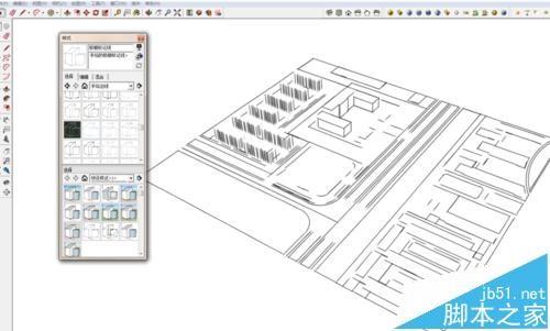 sketchup怎么导出清晰的线稿?