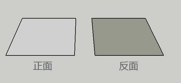 sketchup怎么分辨物体的正反面?