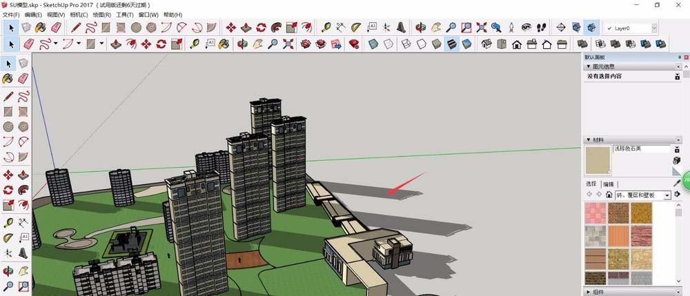 SketchUp草图大师怎么调整阴影?