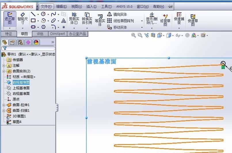 SolidWorks怎么绘制矩形弹簧零件?