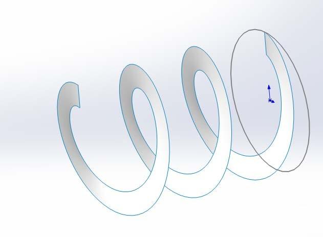 solidworks怎么会之螺旋叶模型?