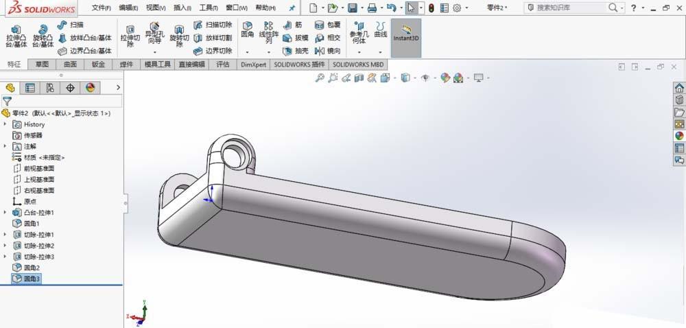 SolidWorks怎么建模翻盖手机? sw设计翻盖手机的教程