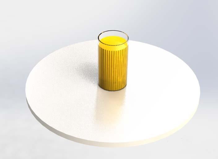 solidworks2016怎么画果汁? sw绘制桌面上一杯果汁的教程