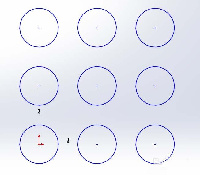 solidworks怎么使用线性草图阵列绘图?