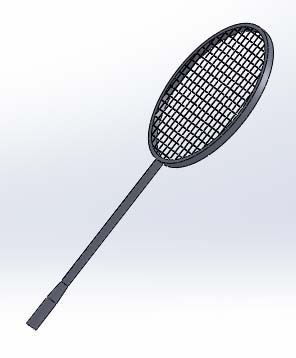 SolidWorks怎么建模羽毛球拍?