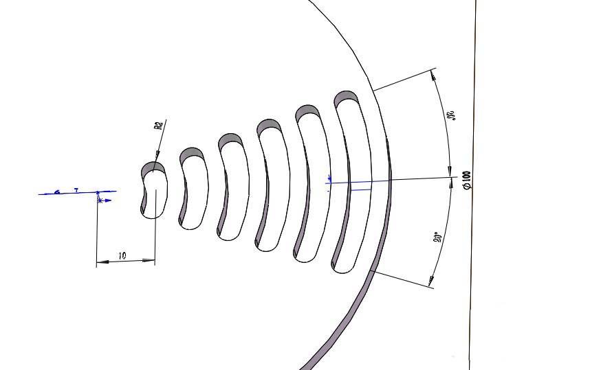 Solidworks怎么使用阵列绘制零件模型?
