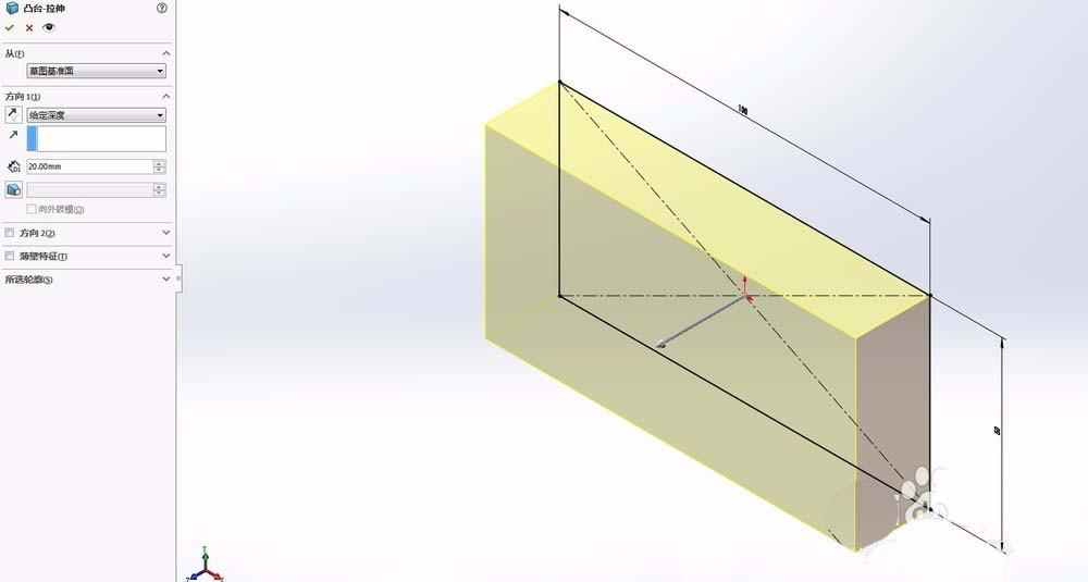 solidworks怎么建立实体穿洞零件模型?