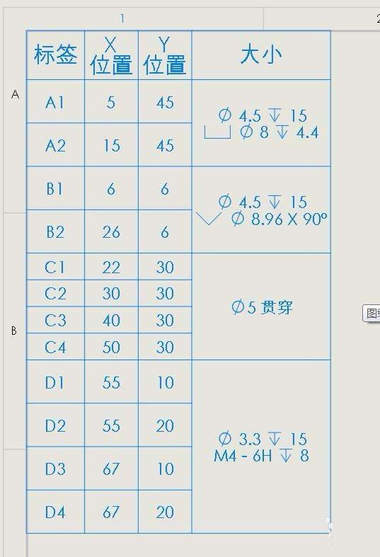 solidworks怎么使用孔表工具?