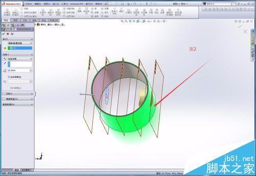 Solidworks怎么在曲面上拉伸? solidworks曲面拉伸的实例教程