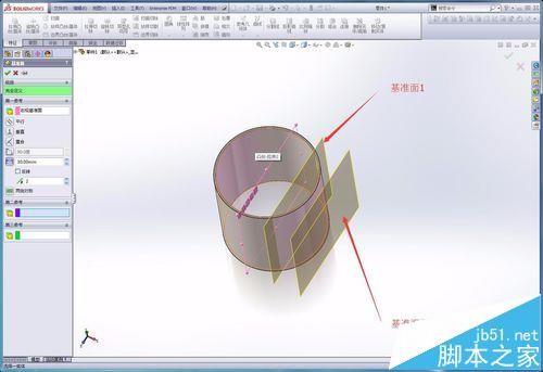 Solidworks怎么在曲面上拉伸? solidworks曲面拉伸的实例教程