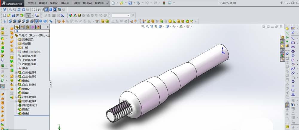 solidworks怎么给零件上色? 零件单面上色的技巧