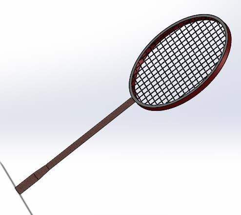 SolidWorks怎么建模羽毛球拍?