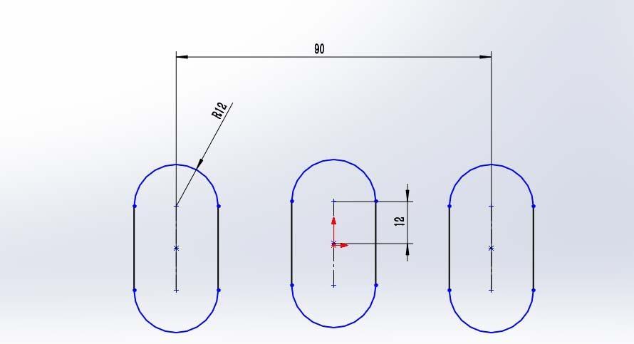 Solidworks多个槽口怎么定义相等? sw草图里定义槽口相等的教程