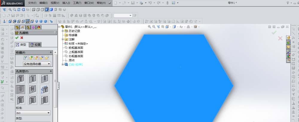 SolidWorks怎么给零件添加螺纹孔?