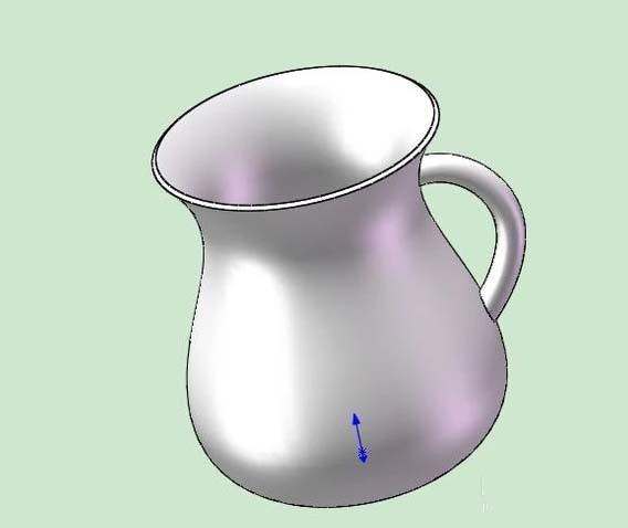 SolidWorks怎么建模水瓶模型? sw水瓶的建模方法