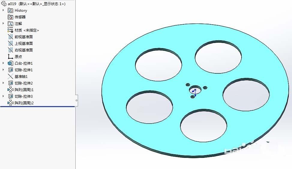 Solidworks圆周阵列怎么使用?