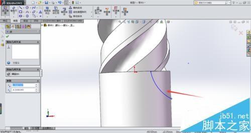 solidworks怎么使用扫描命令绘制铣刀?