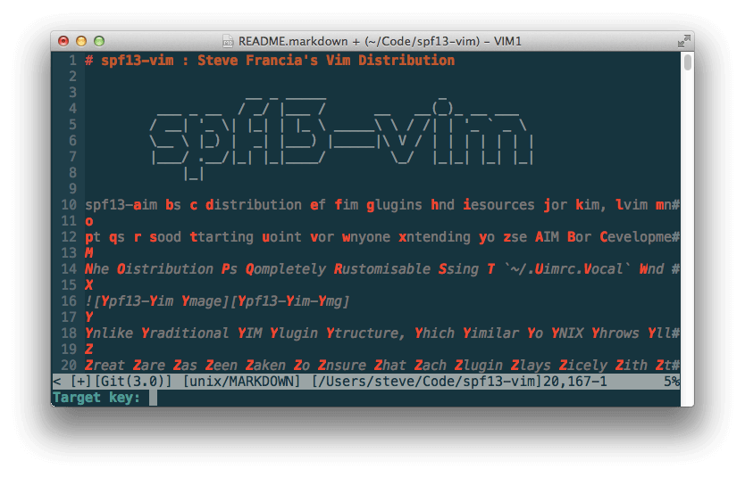 spf13-vim – Vim编辑器终极发布