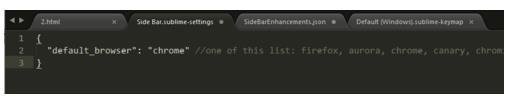 Sublime Text 3怎么设配置浏览默认路径为localhost?