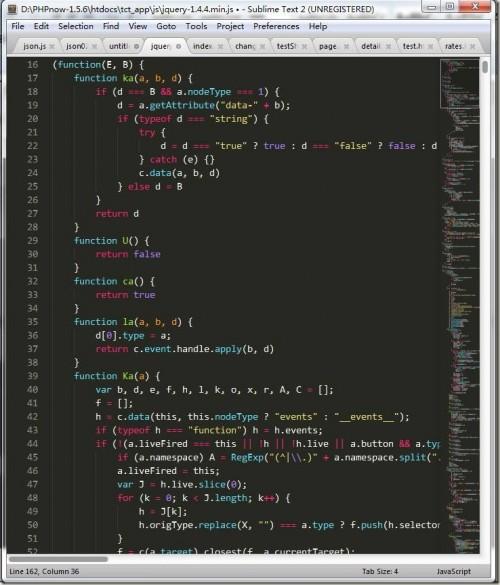 sublime text2 使用技巧心得小结