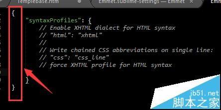 sublime text3怎么设置Emmet输入标签自动闭合?