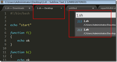 sublime text2 使用技巧心得小结