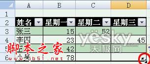 使用Excel2007自动添加表格字段标题功能的方法步骤