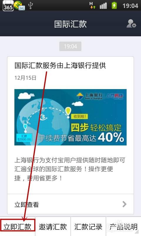 使用支付宝国际汇款时怎么查看手续费?