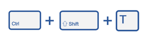 四种方法快速恢复最近关闭的Chrome标签页面