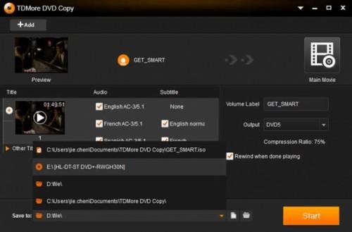 TDMore DVD Copy(dvd光盘复制软件)安装使用图文教程