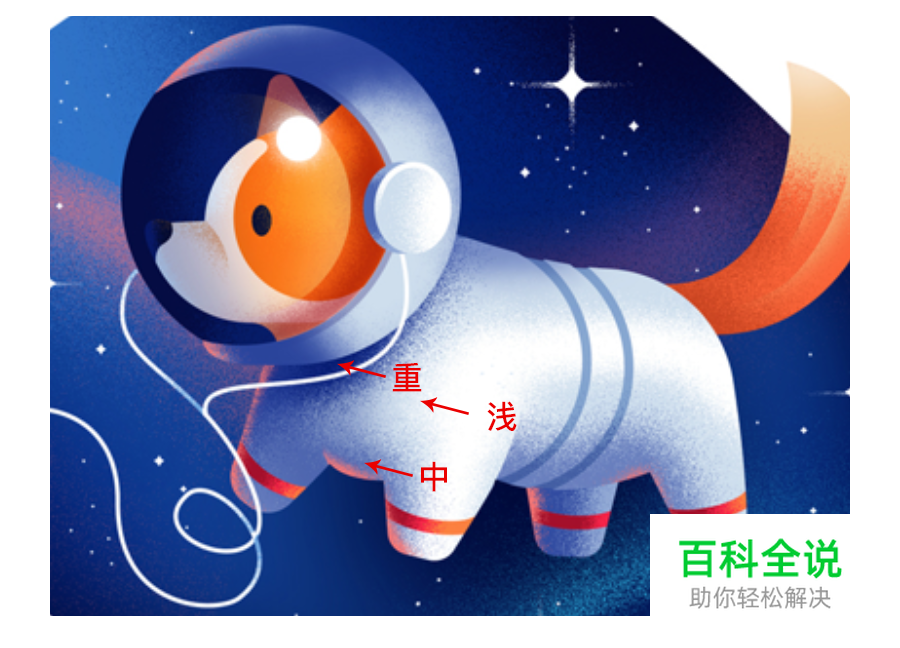 太空狗插画教程