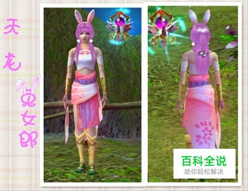 天龙八部2兔耳朵怎么拿