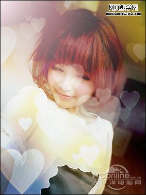 图秀秀时尚光晕制作温婉的淡雅图片